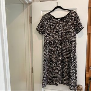 Eileen Fisher Printed Silk Drawstring dress